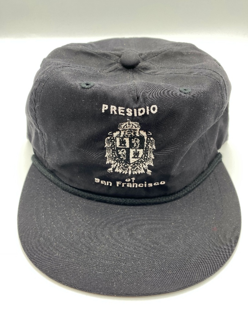 Vintage Presidio of San Francisco Hat Snapback Black Cap